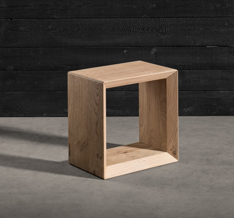 Cubo in legno dal design moderno Seduta in legno - Forma 45